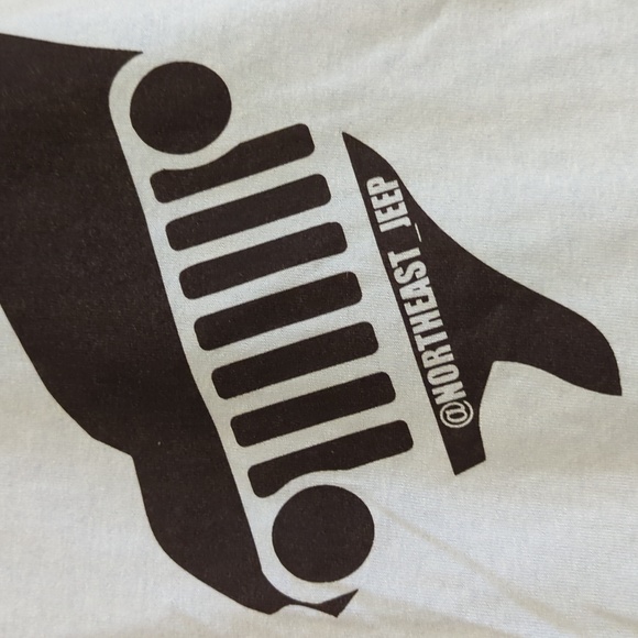 NWOT light blue screen printed Northeast Jeep/NJ short sleeve Gildan t-shirt - Picture 3 of 5